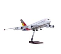 Modèle d'avion Volant Modèle Réduit d'avion De Ligne A380 D'Asiana Airlines Échelle 1:160 45 Cm en Métal De Qualité Collection Avions aériens