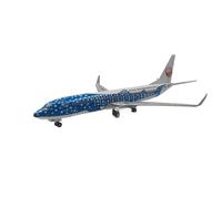 Modèle d'avion Volant Réplique d'avion Blue Whale JAL JA05RK B737-800 en Alliage Métallique Moulé sous Pression Échelle 1/400 Avions aériens