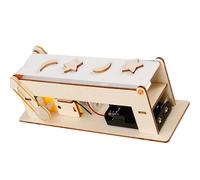 Modèle de bande transporteuse en bois à assembler pour les leçons d'ingénierie physique et de technologie dans les salles de classe Expérience étudiante