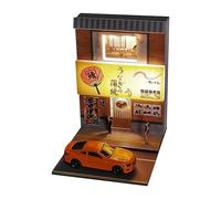 Modèle de bâtiment miniature - Kit de diorama fait à la main - Jouet Light Up | Architecture japonaise - Scène artisanale pour collection de décoration - Loisirs créatifs - Enseignement - Relaxation