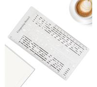 Modèle de bâton de musique - Règle de rédaction de chanson durable, outil de symboles de composition, aide à notes légère, pochoir créatif | Modèle d'écriture pour musiciens, étudiants, débutants