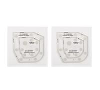 Modèle de bol confortable en acrylique, petits modèles de bol de matelassage transparent, modèle de micro-ondes, règle de coupe, ensemble de bols, motif de couture, matelassage