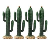 Modèle de Cactus Miniature, 4 pièces, modèle d'arbres d'architecture de Paysage, Micro Paysage, Bricolage Artisanal pour Mini Plantes, décor de Maison de poupée
