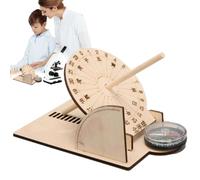 Modèle de cadran solaire en bois - Jouet d'apprentissage scientifique de l' | Modèle scientifique de cadran solaire en bois pour , jouet éducatif d'horloge solaire pour des expériences pratiques,