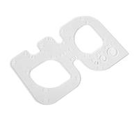 Modèle de cercle acrylique clair, outil de couture d'angle, règle de piqûre transparente pour adulte débutant(#3)