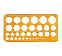 Modèle de cercles pour dessiner | Pochoir de cercles pour dessiner, modèle pratique 10 x 8 avec différentes tailles trous ronds, pochoirs géométriques pour bâtiments scolaires bureau