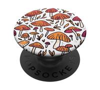 Modèle De Champignon Brun Sauvage Belle Nature Terrestre PopSockets PopGrip Adhésif