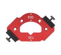 Modèle de chanfrein à rayon R30 T30, gabarit de découpe d’angles pour le travail du bois, guide d’angle intérieur et extérieur en alliage d’aluminium avec marquages clairs pour les