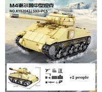 Modèle De Char De La Deuxième Guerre Mondiale Assemblé, Série Militaire, Puzzle De Combat Pour Enfants, Jouets En Blocs De Construction