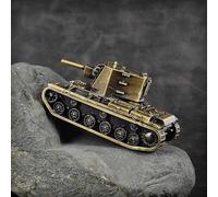Modèle de char lourd soviétique KV-2 en métal - Modèle militaire - Décoration (bronze)