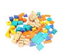 Modèle de château en bois, jouet de construction DIY avec coloration | Construisez un modèle de tour de château coloré pour un jeu créatif d'enfant avec ce jouet en bois sûr à monter soi-même