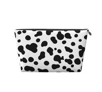 Modèle de Chien Dalmatien ou Texture de Peau de Vache, Trousse de Toilette Trousse de Maquillage Sac à cosmétiques Trousse de Toilette de Voyage Portable