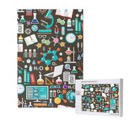 Modèle de Chimie Scientifique,Puzzle 1000 pièces en Bois pour Adultes et Adolescents - Jeu Familial - Décoration Murale