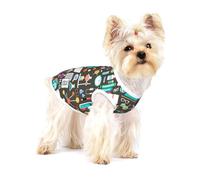 Modèle de Chimie Scientifique,T-Shirt sans Manches en Coton pour Animaux de Compagnie, Gilet Respirant, Extensible et Doux,L