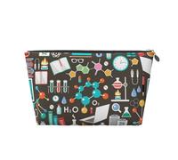 Modèle de Chimie Scientifique, Trousse de Toilette Trousse de Maquillage Sac à cosmétiques Trousse de Toilette de Voyage Portable