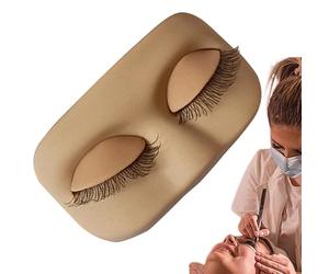 Modèle De Cils Professionnel - Visage D'entraînement En Silicone, Surfce De Pratique D'apprentissage En Salon | Aide Au Développement Des Compétences D'application D'extension Réaliste, Méthodes D'am