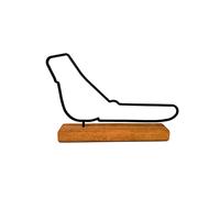 Modèle de Circuit de F1 Monza, Statue de Circuit de Formule 1 Monza, Idée de Cadeau pour Un Fan de Formule 1, Fil de Circuit de F1 sur Base en Bois 20cm, Décoration F1 Monza