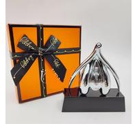 Modèle de clitoris en silicone, modèle d'anatomie des organes génitaux féminins, modèles artistiques féminins, à des fins éducatives, for l'apprentissage et la thérapie.(Silver)
