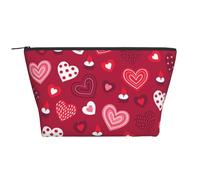 Modèle de Coeur d'amour pour la Saint-Valentin, Trousse de Toilette Trousse de Maquillage Sac à cosmétiques Trousse de Toilette de Voyage Portable