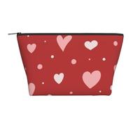 Modèle de Coeur pour la Saint-Valentin, Trousse de Toilette Trousse de Maquillage Sac à cosmétiques Trousse de Toilette de Voyage Portable