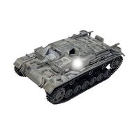 Modèle De Collection Militaire Fini De Peinture sur Neige À L'échelle 1 72 du Canon d'assaut III, Char À Trois Poussées Jouets Non RC