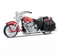 Modèle de collection Moto Décorations Bureau Modèles Réduits 1:18 Pour Harley Pour Davidson FLSTS Pour Heritage Softall Pour Springer 1999 Véhicules Moulés Sous Pression Objets Collection(Rosso)