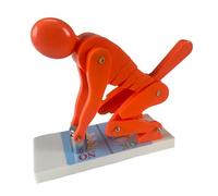 Modèle de colonne vertébrale de levage humain, outil de démonstration d'haltérophilie pliable, outil pédagogique de protection de la force de la colonne vertébrale(Orange)