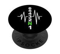 Modèle de Commutation de Moto avec Battement de cœur pour Les Vrais Motards PopSockets PopGrip Adhésif