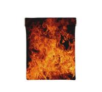 Modèle de Conception de brûlure de feu, Sac de Rangement pour Femmes, Portefeuille supérieur à Presser, Petit Porte-Monnaie, Pochette de Changement