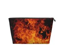 Modèle de Conception de brûlure de feu, Trousse de Toilette Trousse de Maquillage Sac à cosmétiques Trousse de Toilette de Voyage Portable