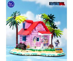Modèle de construction de la série Dragon Ball de Pantasy, maison du Maître Roshi, Goku, Maître Roshi, Krillin, objets de collection d'anime pour enfants 99120