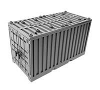 Modèle de Conteneur D'expédition Blocs Jouet éducatif avec étui de Rangement pour Enfants, Fabrication Soignée, Durable et Drôle et Intéressant, 6,5 X 13 X 7,5 Cm (Gray)