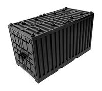 Modèle de Conteneur D'expédition Blocs Jouet éducatif avec étui de Rangement pour Enfants, Fabrication Soignée, Durable et Drôle et Intéressant, 6,5 X 13 X 7,5 Cm (Black)