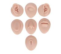 Modèle de Corps de Perçage en Silicone, Simulation 3D en Silicone, Yeux, Oreilles, Nez, Bouche, Langue, Nombril, Modèle de Présentoir, Modèle de Pratique du Perçage Corporel (2)