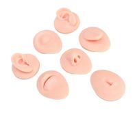 Modèle de Corps de Piercing en Silicone, Modèle de Partie du Corps de Piercing avec Présentoir, Modèle de Nombril en Silicone Souple pour la Pratique du Piercing (Couleur de peau claire)