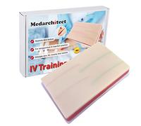 Modèle de coussin d'entraînement à l'injection de ponction veineuse IV avec 4 veines incrustées et 3 couches de peau pour les étudiants en médecine Médecins Infirmières Pratique