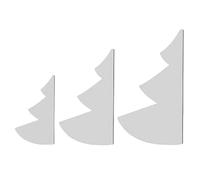 Modèle de couture d'arbre de Noël en tissu 3 pièces 8/12/15 pouces Modèle patron couture d'arbre Noël Modèles DIY Fournitures 'artisanat pour la décoration Fo