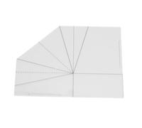 Modèle de couture de panier alimentaire pliable, règle de couture bricolage pour matelassage de sac à main, outil de motif de couture transparent en acrylique avec finition (8 pouces)