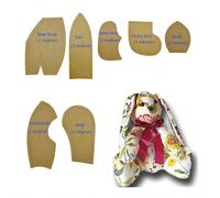 Modèle de couture de poupée fait main, modèle de lapin mémoriel, patron de couture, peut être utilisé pour faire des cadeaux d'anniversaire et de Noël, vêtements commémoratifs de personnes décédées L,