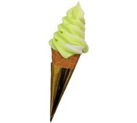 Modèle de crème glacée Modèle de crème glacée Faux modèle de Nourriture Décorations for Accessoires de Photographie Décorations de Magasin/8(Green White)