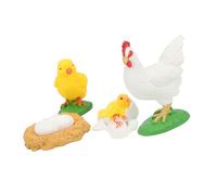 Modèle de Cycle de Vie d'animaux pour Enfants, Jouet de Simulation en PVC Vif, Améliore L'expérience d'apprentissage, Idéal pour Le Jeu éducatif (Cycle de Croissance du Poussin)