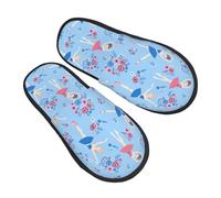 Modèle De Danseuse Et De Fleur Pantoufle Confort Pantoufles Respirantes Chaussures Pour Homme Chambre Unisex M
