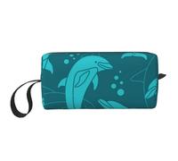 Modèle de Dauphins, Trousse de Maquillage Trousse à cosmétiques Trousse de Toilette de Voyage Portable Pochette de Maquillage