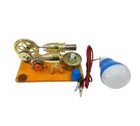 Modèle de démonstration de conversion d'énergie thermique Stirling Engine Physique Équipement de laboratoire avec structure en alliage Générateur de moteur