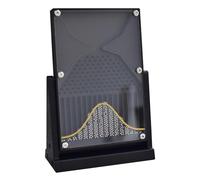 Modèle De Démonstration De Probabilité du Tableau Galton, Outil Statistique De Courbe en Cloche en Acrylique, équipement D'enseignement De La Physique Stem pour La Distribution Black with Gold Curves