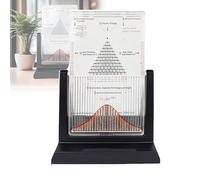 Modèle de démonstration des probabilités avec courbe en cloche, tableau de Galton, outil d'expérimentation des lois statistiques de la distribution normale avec billes en acier, aide mathématique