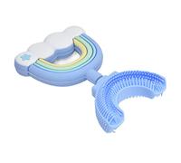 Modèle de Dessin animé U FoodB FoodB Food Grade Silicone Whole Mouth Toothb pour Enfants Blue de 6-12 Ans la Dent Manuelle en Forme Brushous en Forme U avec brossage. Nourriture (6-12 ans)