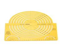 Modèle de dessin de conception architecturale Règle géométrique creuse multifonctionnelle durable pour architectes ingénieurs étudiants matière plastique diverses formes (4352)