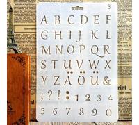 Modèle De Dessin De L'alphabet Anglais, Pochoir De Règle De Mesure