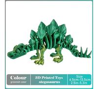 Modèle De Dinosaure Réaliste Tyrannosaure Rex Imprimé En 3d,Articulé,Entièrement Mobile,Cadeau D'anniversaire,Animaux Réalistes,Décoratif De Bureau - Type Stegosaurus-D